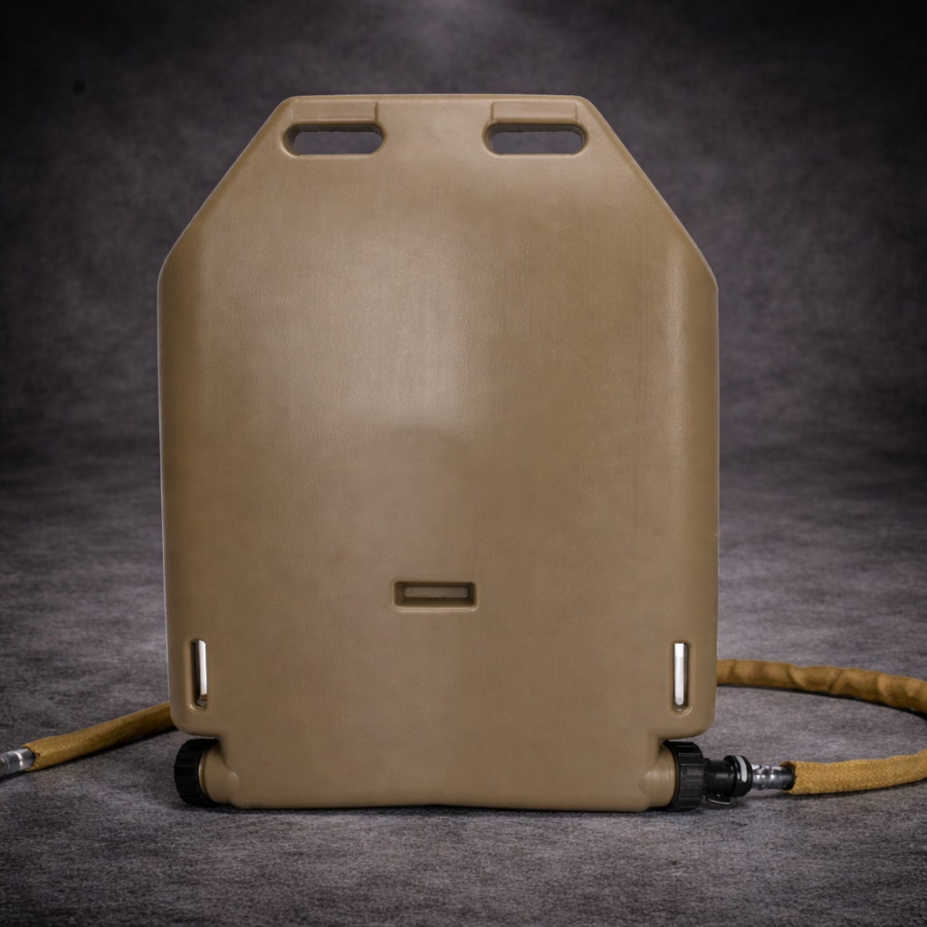 1.75l tactical hydration bladder with drinking hose and durable water reservoir system for outdoor use