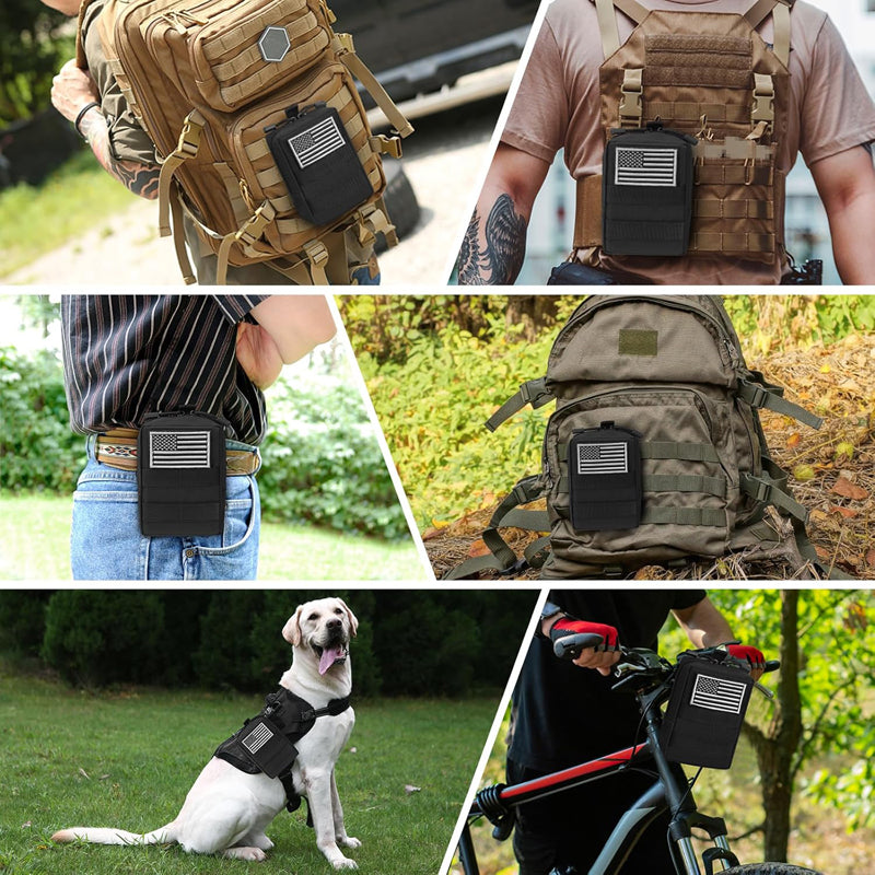 tactical molle pouch edc attachment on backpack plate carrier belt and outdoor gear lifestyle collage